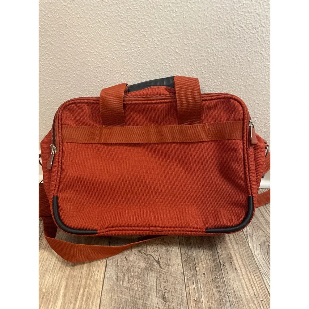 Ricardo Beverly Hills Orange Travel Bag Briefcase Carry‎ On Luggage